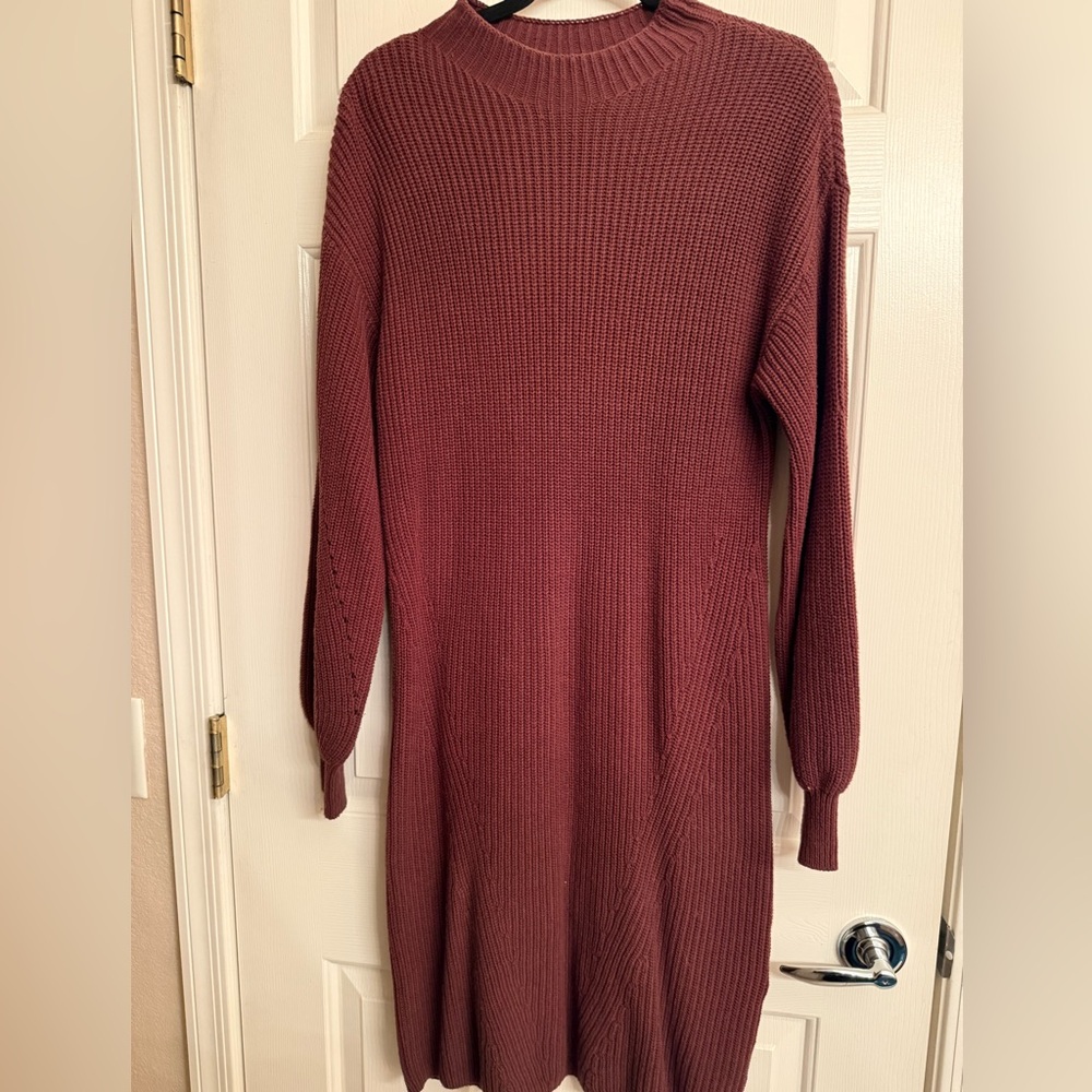 Style & Co. Brown Knit Dress.     Size Medium NWOT